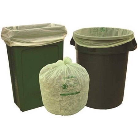 NATUR-BAG 39 gal. Compostable Trash Bags, 35 in. x 44 in., 1.0 MIL, Green, 100PK NT1025-X-00013